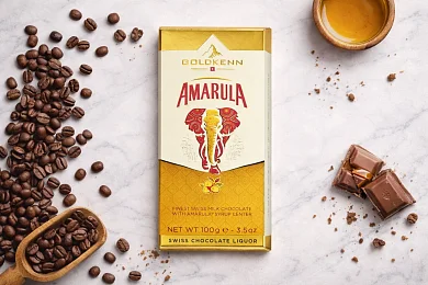 Шоколад молочный с «Амарула» Goldkenn 100г