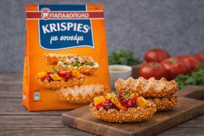 Сухари Krispies с кунжутом 200г