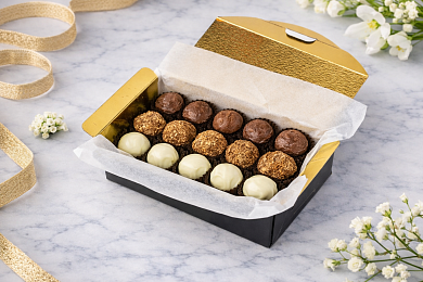 Ассорти из 15 сырных конфет Три сыра "Сырный сомелье"