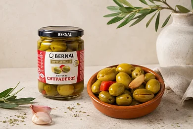 Оливки битые CHUPADEDOS Bernal с/к, 250 г
