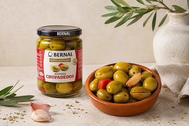 Оливки битые CHUPADEDOS Bernal с/к, 250 г
