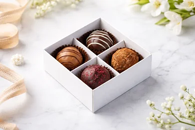 Ассорти из 4 сырных конфет «Larka Chocolates»